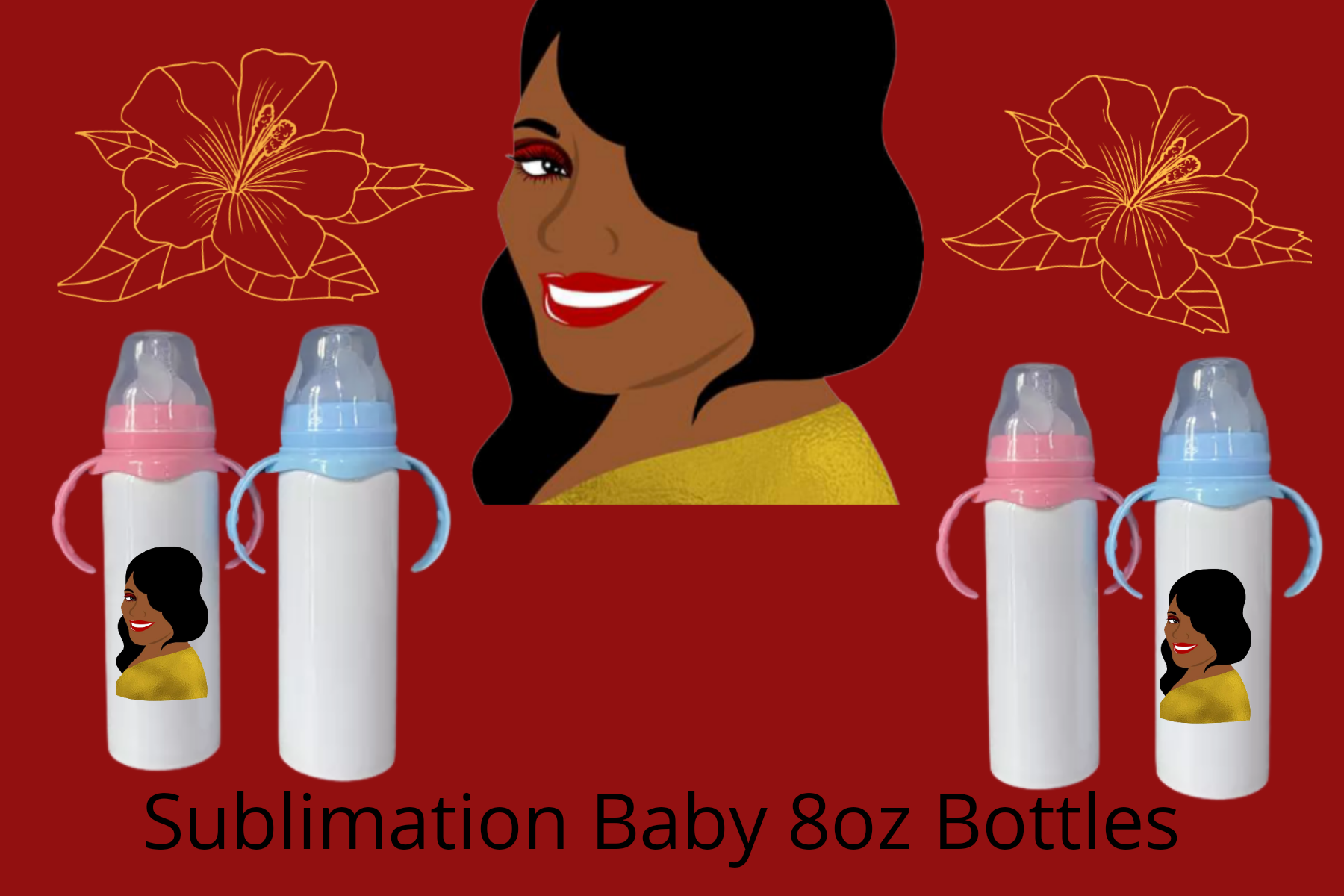 8oz Sublimation Baby Bottles